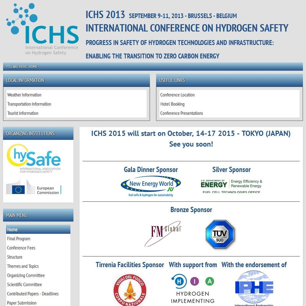 5th International Conference on Hydrogen Safety